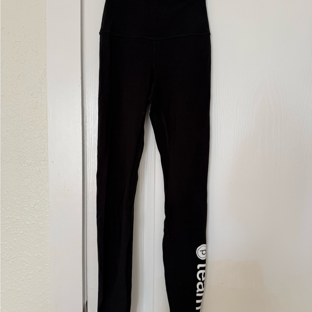 LULULEMON ALIGN Size 2 pure barre team Black High-Waisted Leggings